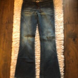 Stylish Blue Flared Jeans